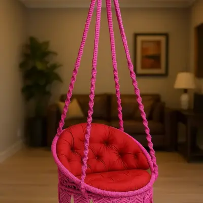 চেয়ার দোলনা গোলাপি 23 ইঞ্চি