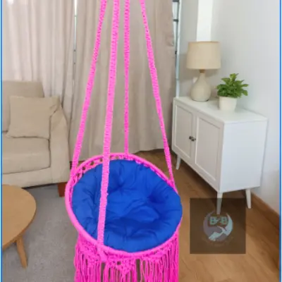 চেয়ার দোলনা গোলাপি 23 ইঞ্চি